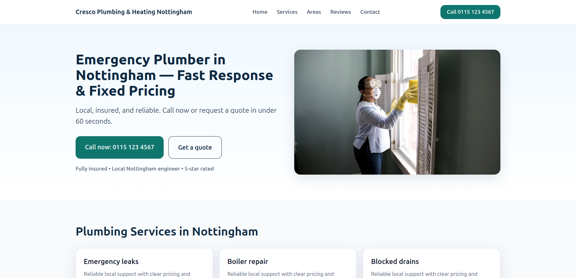 Screenshot of Plumber